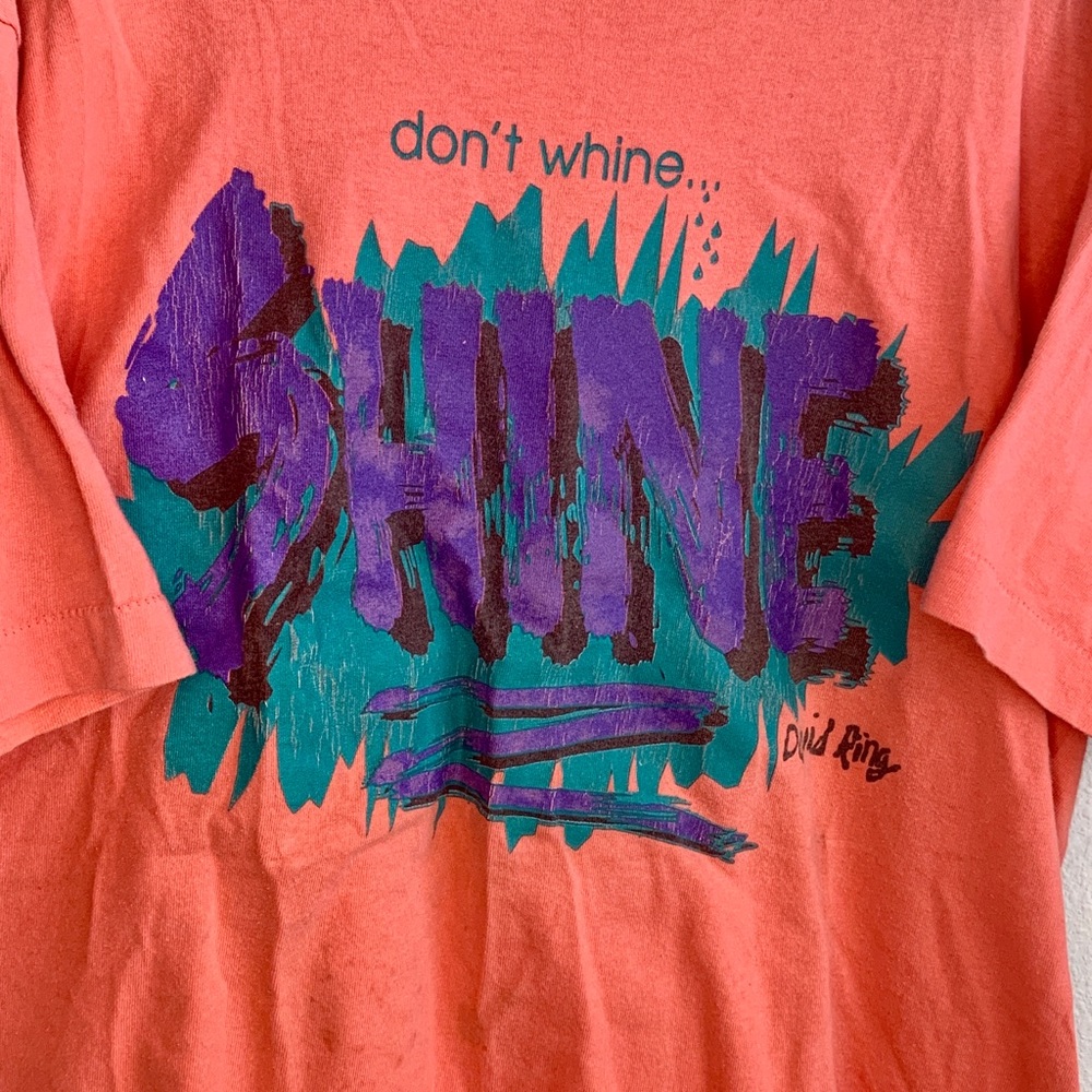 Don’t Wine Shine tee single stitch David Ring
XL